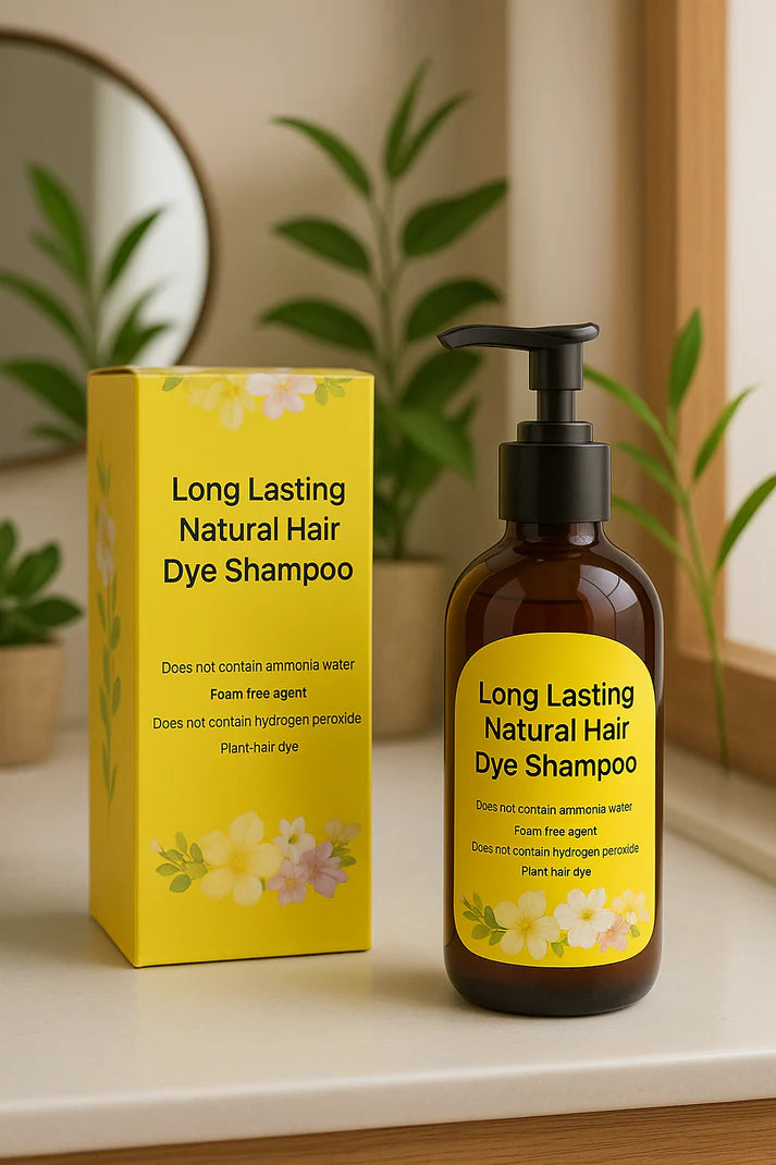 Long Lasting Natural Hair Dye Shampoo – Buy 1 Get 1 Free Limited Offer