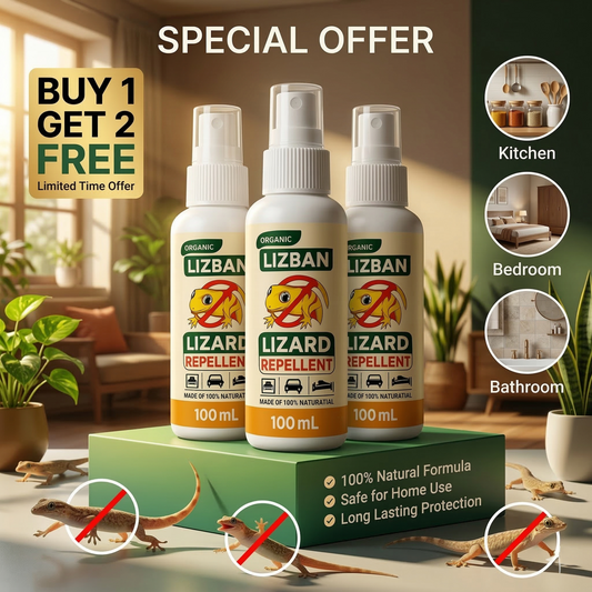 🔥 Mega Offer – Buy 1 Get 2 FREE 🦎Powerful Lizard Repellent Spray