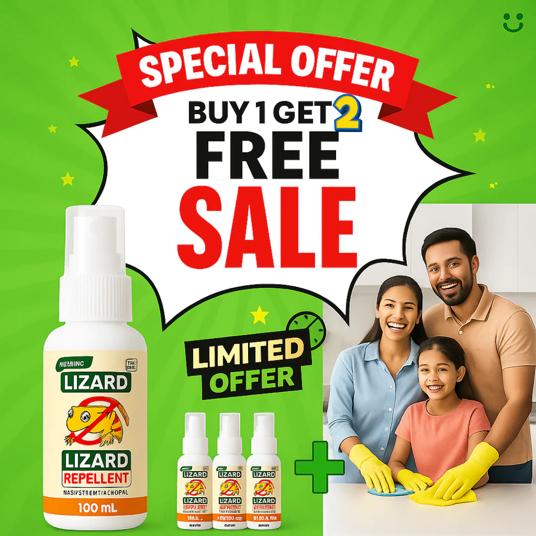 🔥 Mega Offer – Buy 1 Get 2 FREE 🦎Powerful Lizard Repellent Spray
