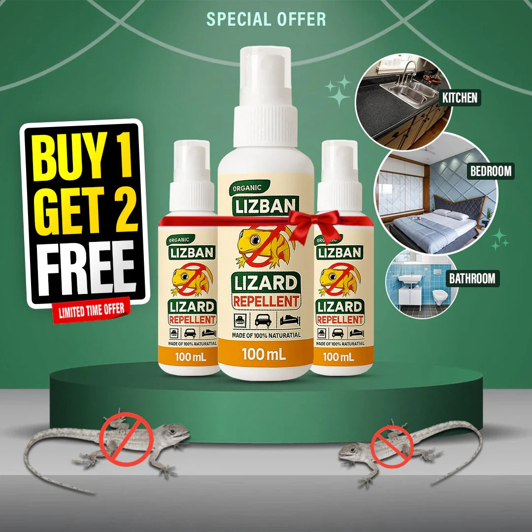 🔥 Mega Offer – Buy 1 Get 2 FREE 🦎Powerful Lizard Repellent Spray